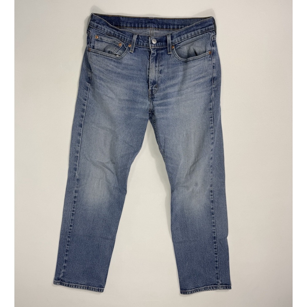 Levi's 514 Straight Fit Grey Jeans Mens 32x30 (32x29) Casual Denim Modern Work